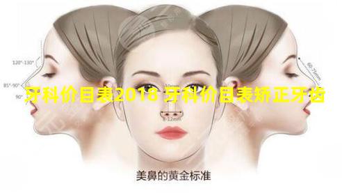 牙科价目表2018 牙科价目表矫正牙齿